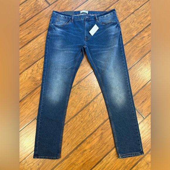 Jachs New York jeans men’s 36x30 blue Slim Fit Tapered stretch Low Rise NWT - Picture 1 of 12